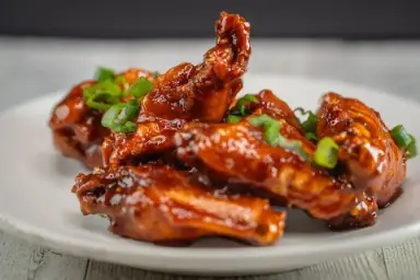 Glazed wings
