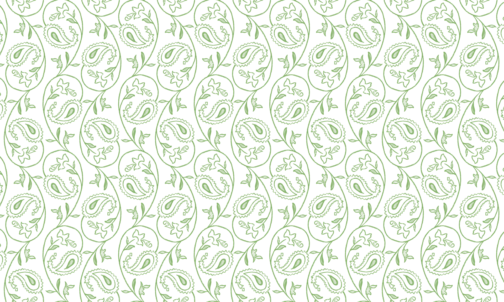 Mazala green paisley pattern